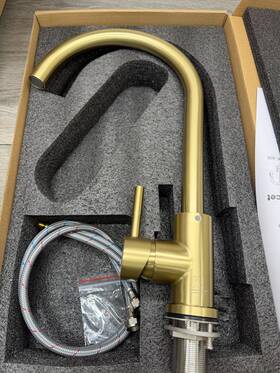 Elegant Lighting Fak-307bgd Finn 1.8 Gpm Single Hole Kitchen Faucet