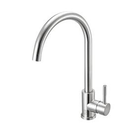 Fak-307bnk Elegant Lighting Fak-307 Finn 1.8 Gpm 1 Hole Kitchen Faucet - Nickel