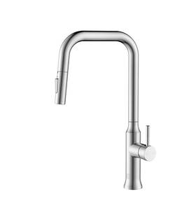 Fak-311bnk Elegant Lighting Fak-311 Noor 1.8 Gpm 1 Hole Pull Down Kitchen - Nickel