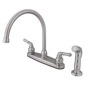 Eb798sp Elements Of Design 663370055997 Magellan Kitchen Faucet With Non-metallic Side Sprayer Brushed Nickel