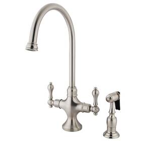 Elements Of Design 663370101618 Kingston Brass Nuvo Vintage 2-handle Kitchen Faucet