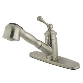 Eb3898bl Elements Of Design Eb389bl Pullout Spray Kitchen Faucet - Nickel