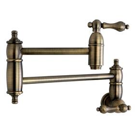 Es3103al Elements Of Design Pot Filler Vintage Brass