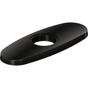 Lk135bk Elkay 094902120836 3-hole Bar Faucet Deck Plate/escutcheon Black Stainless