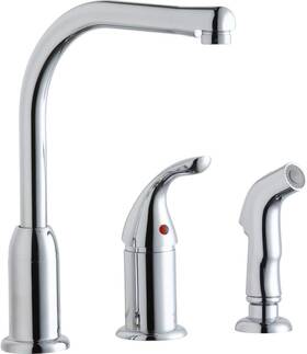 Lk3001cr Elkay 094902753362 Everyday Deck Mount Kitchen Faucet Remote Lever Handle Chrome