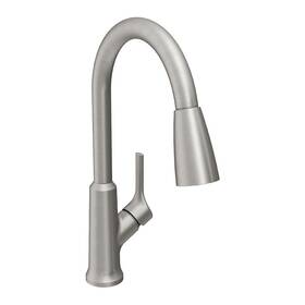 Lk1410ls Elkay Everyday Single-handle Pull Out Sprayer Kitchen Faucet In Lustrous Steel