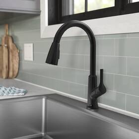 Lk1410mb Elkay Everyday Single Hole Kitchen Faucet With Pull-down Spray And Forward Only