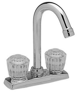Lka2475lf Elkay Everyday Bar/prep Faucet Chrome Double Clear Crystalac Handle H2
