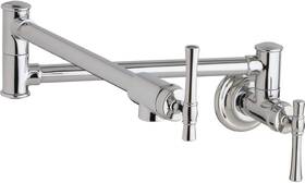 Lkec2091cr Elkay Lkec2091 Explore 4gpm Wall Mounted Pot Filler Faucet With Dual Swing Joint