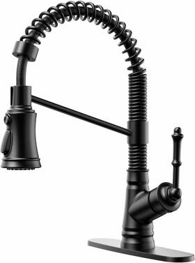 Ekf-b-816 Ello&allo Single Level Kitchen Sink Faucet With Pull Down Sprayer Handle Out