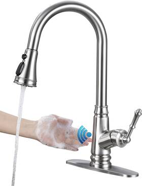 Nt812 Ello&allo Touchless Kitchen Faucet With Pull Down Sprayer - Single Handle