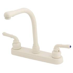 Empire Brass 765227004209 Rv Kitchen Faucet With Hi-rise Spout And Teapot Handles - 8 Inch Biscuit