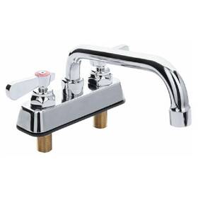 Empura 810136061758 8 Inch Swing Spout 4 Centers Deck-mounted Faucet Commercial Kitchen Bar Fixtur
