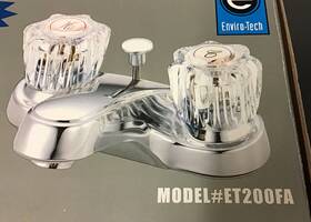 2155-lhp Enviro-tech Enviro-tec Et200fa Chrome Bathroom Bath Faucet - Pop Up Assembly New Open Box