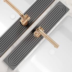 Eormoe 744759122490 Faucet Splash Guard For Kitchen Sink Mat With Raised Feet