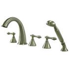 Es23685al Elements Of Design Naples Satin Nickel Roman Tub 663370111907