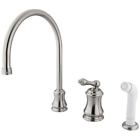 Es3818al Elements Of Design Satin Nickel Metal Lever Widespread 663370151637