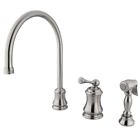 Es3818blbs Elements Of Design Satin Nickel Buckingham Lever Widespread 663370140594