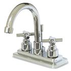 Es8661ex  Kingston Brass Elinvar Twin Cross Handle Lavatory Faucet 663370016691