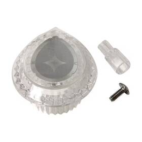 Everbilt 445007251292 Teardrop Replacement Faucet Knob In Clear Acrylic With Chrome Detail For Moen