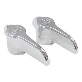 Everbilt 445021580545 Pair Of Universal Replacement Faucet Handles With Lever Handle Design In Chrome