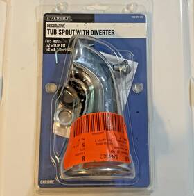 865330 Everbilt Decorative Tub Spout With Diverter Chrome Silver 1006 959 455
