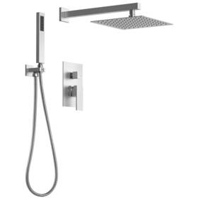 Everstein 974268776011 10 Inch Rain Shower Head High-pressure Balancing System Bathroom Faucet Set