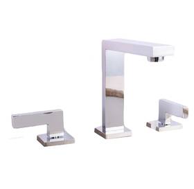 Eviva 739992389199 Sleek 2 Handles 3 Holes Chrome Bathroom Sink Faucet