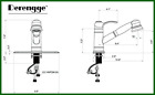 Ew-083c-nb Single Handle Pull Out Kitchen Faucet Upc Cupc Lead Free