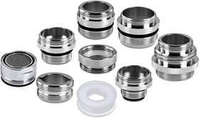 Fa001-9 Excelfu 9 Pieces Faucet Adapter Kit Brass Aerator Male Female Kitchen Sink Fauc