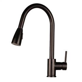 10035 Ez-flo Kitchen Series Matte Black Single Handle Pull-down Faucet Sprayer