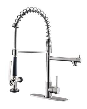 Dfa-1003n Fapully Kitchen Faucet With Pull Down Sprayer Commercial Sink Dec