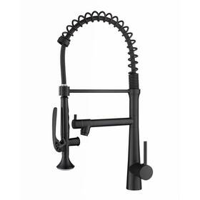 Fa-1003b Fapully Single-handle Pre-rinse Spring Pulldown Sprayer Kitchen Faucet With Power Clean