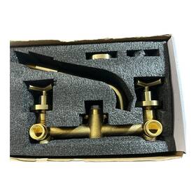 B1905-bg Fashion Boutique Faucet Double Handle Wall Mount Brushed Gold