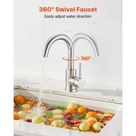 Faucet 197988159940 Single Handle Sink Kitchen Brushed Nickel