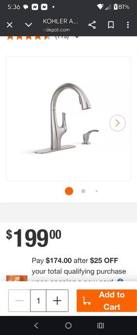 27141 Faucet Avi 1 H P O S K In Vibrant Stainless # R Sd Vs