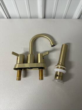 Bf015-1bg Faucet Phiestina 4 Inch 2 Handle Centerset Bathroom - Brushed Gold