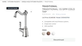 D35402700.355 Faucet D35402700 Dxv American Standard Traditional 1.5 Gpm Cold Tap Ultrasteel