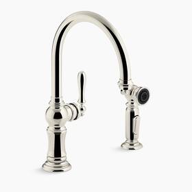 K-99262-sn Faucet Kohler 99262-sn Artifacts Kitchen With Spray Polished Nickel
