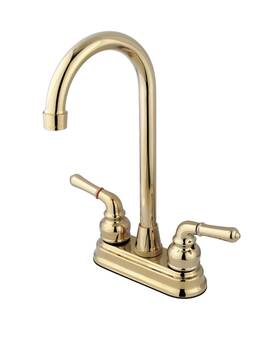 Kb492 Faucet Magellan 2-handle 2-hole Bar Polished Brass Inch