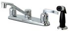 Fb112efl Kingston Brass Centurion Centerset Kitchen Faucet With Black 663370489396