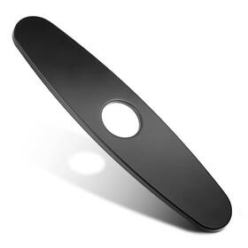 676099 Fdclixuvol Matte Black Faucet Plate Kitchen Sink Cover Stainless Steel Hole