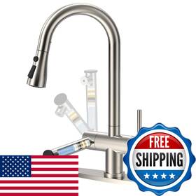 B0fncb2f75 Feelso Kitchen Faucets Filtered Stainless Steel Filter Faucet Pull Down