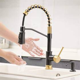 Cc-0005-mb Flg Cc-0005-mb&bg Single-handle Touchless Kitchen Sink Faucet Commercial 1-hole Smart Taps