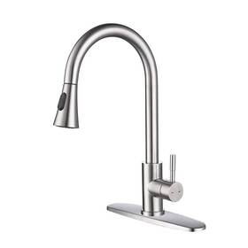 Dd-0091-bn Flg Pull Down Kitchen Faucets Single Handle Advanced Spray In Brushed Nickel