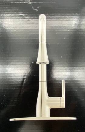 Flow 767571686384 Classic Series Single-handle Standard Kitchen Faucet In Brushed Nickel