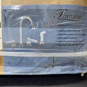 Ff7013-12 Fontaine 8 Inch Two Handle Kitchen Faucet #ff7013-12/ Used Parts