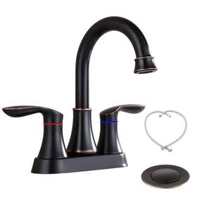 Drmonm-06orb Forclover Centerset 2-handle Lead-free Bathroom Faucet 10.06 Inch Oil Rubbed Bronze