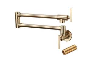 1010391116 Forious Furuisi Stainless 2-handle Wall Mounted Pot Filler In Gold