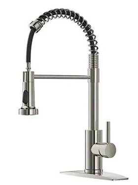 Forious 445050048061 Kitchen Faucet With Pull Down Sprayer Commercial Spring Sink